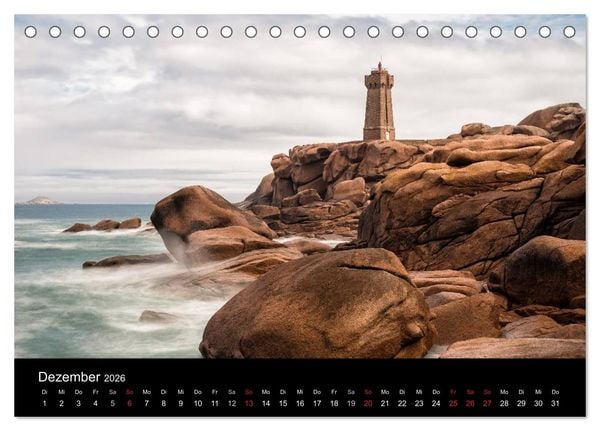 Produktbild: Unterwegs in der Bretagne (Tischkalender 2026 DIN A5 quer), CALVENDO Monatskalender
