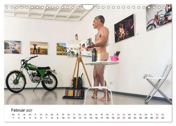 Produktbild: Echte M&auml;nner, coole Mopeds (Wandkalender 2027 DIN A4 quer), CALVENDO Monatskalender