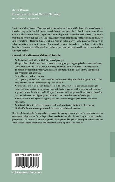 Produktbild: Fundamentals of Group Theory