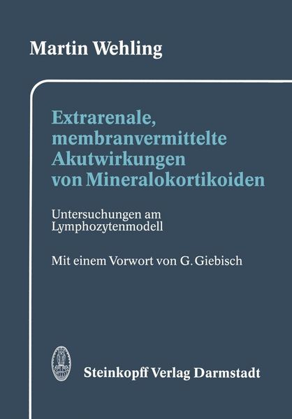Produktbild: Extrarenale, membranvermittelte Akutwirkungen von Mineralokortikoiden