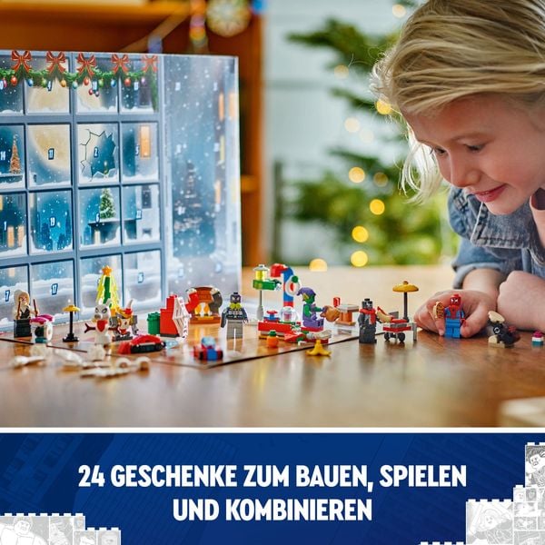 LEGO Spider-Man Adventskalender 2024, vorweihnachtliches Geschenk 76293