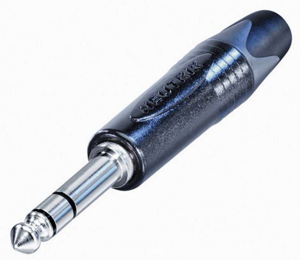 Produktbild: Neutrik NP3X-BAG-CON Klinken-Steckverbinder 6.35 mm Stecker, gerade Polzahl: 3 Stereo Schwarz 1 St.