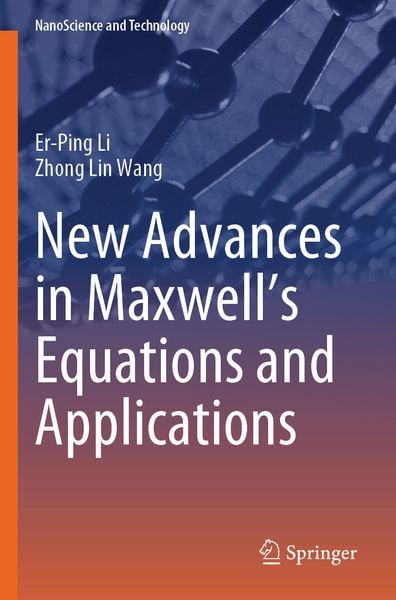 Produktbild: New Advances in Maxwell&rsquo;s Equations and Applications