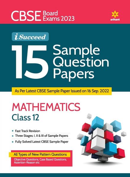 Produktbild: CBSE Board Exams 2023 I-Succeed 15 Sample Question Papers MATHEMATICS Class 12th