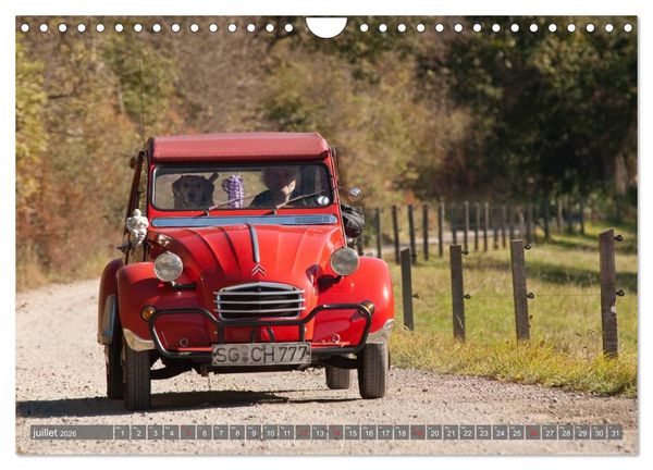 Produktbild: La deudeuche une voiture culte (Calendrier mural 2026 DIN A4 vertical), CALVENDO calendrier mensuel