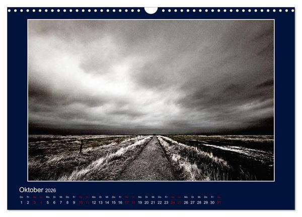 Produktbild: Wolken, Watt und Wellen. Fotografische Impressionen vom Jadebusen. (Wandkalender 2026 DIN A3 quer), CALVENDO Monatskalender