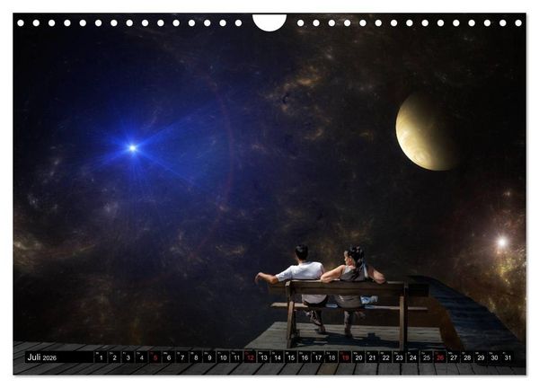Produktbild: Ansichten des Weltraums (Wandkalender 2026 DIN A4 quer), CALVENDO Monatskalender