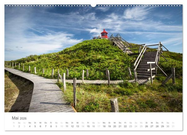 Produktbild: Nordfriesische Inselwelt - Bunte Watt- und Wolkenlandschaften (Wandkalender 2026 DIN A2 quer), CALVENDO Monatskalender