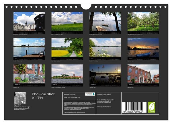 Produktbild: Pl&ouml;n - die Stadt am See (Wandkalender 2026 DIN A4 quer), CALVENDO Monatskalender