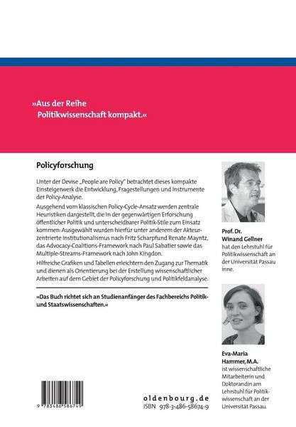 Produktbild: Policyforschung