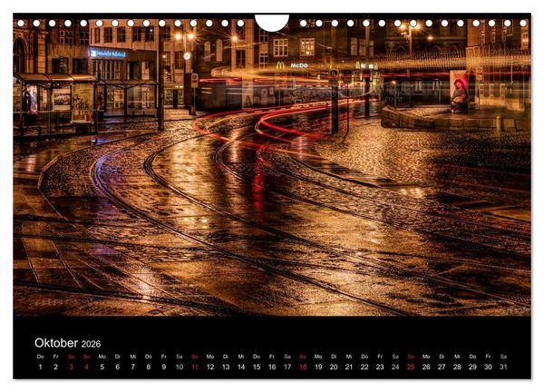 Produktbild: Bremen bei Nacht (Wandkalender 2026 DIN A4 quer), CALVENDO Monatskalender