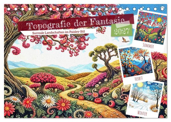 Produktbild: Topografie der Fantasie (Tischkalender 2027 DIN A5 quer), CALVENDO Monatskalender