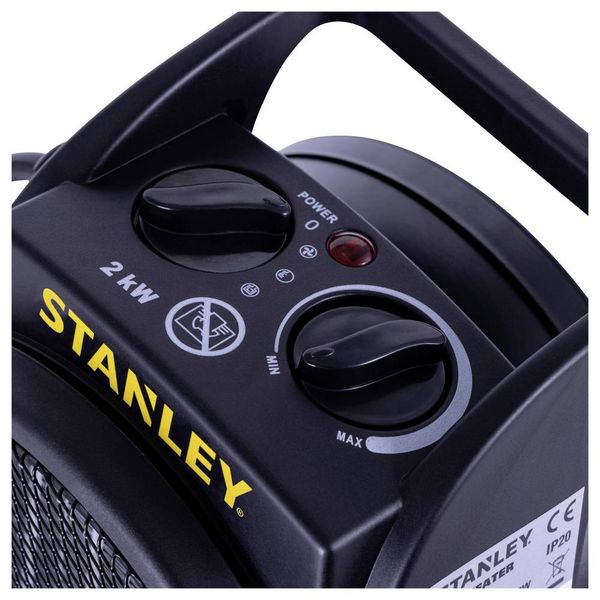 Produktbild: STANLEY SXJH002000E Heizger&auml;t 2000W 20m&sup2; Schwarz/Gelb