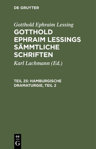 Produktbild: Hamburgische Dramaturgie, Teil 2