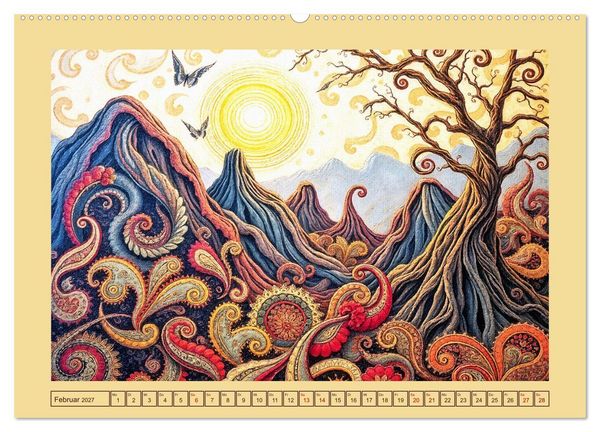 Produktbild: Topografie der Fantasie (hochwertiger Premium Wandkalender 2027 DIN A2 quer), Kunstdruck in Hochglanz