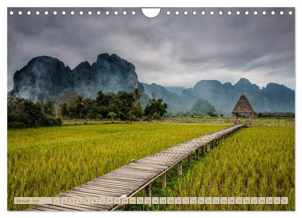 Produktbild: Laos - eine Bildreise (Wandkalender 2026 DIN A4 quer), CALVENDO Monatskalender