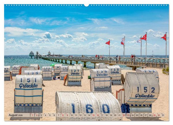 Produktbild: Ostseeb&auml;der an der L&uuml;becker Bucht (Wandkalender 2026 DIN A2 quer), CALVENDO Monatskalender