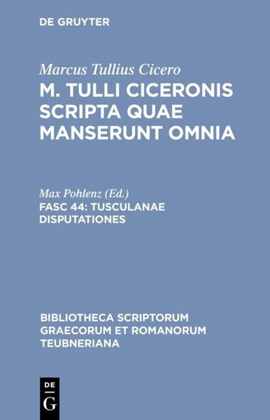 Produktbild: Tusculanae disputationes