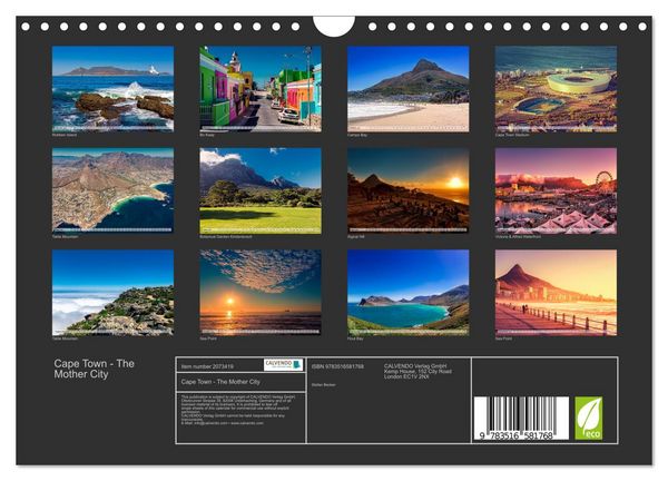 Produktbild: Cape Town - The Mother City (Wall Calendar 2026 DIN A4 landscape), CALVENDO 12 Month Wall Calendar