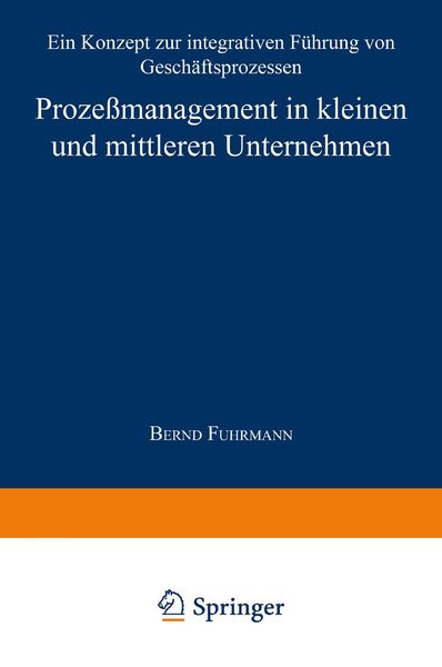 Produktbild: Proze&szlig;management in kleinen und mittleren Unternehmen