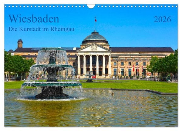 Produktbild: Wiesbaden Die Kurstadt im Rheingau (Wandkalender 2026 DIN A3 quer), CALVENDO Monatskalender