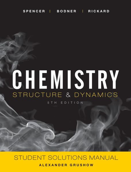 Produktbild: Chemistry: Structure and Dynamics, 5e Student Solutions Manual