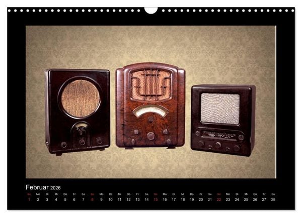 Produktbild: Dampfradios - Antike Radios mit Charme und Patina (Wandkalender 2026 DIN A3 quer), CALVENDO Monatskalender