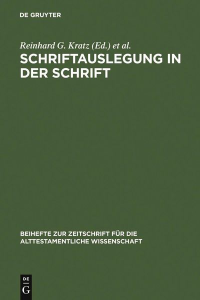 Produktbild: Schriftauslegung in der Schrift