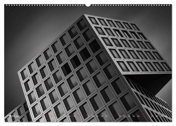 Produktbild: Monochrome Architektur (Wandkalender 2026 DIN A2 quer), CALVENDO Monatskalender