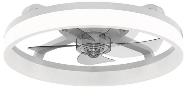 Produktbild: Westinghouse Deckenventilator 20W (&Oslash; x H) 500mm x 165mm Wei&szlig; Timer, mit Fernbedienung, mit Beleuchtung, Wendbare Fl&uuml;gel, mi