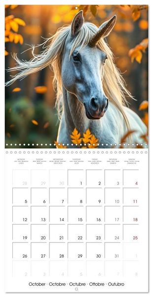 Produktbild: Fairytale Land of AI Unicorns (Wall Calendar 2026 12 &times; 12 Inch) CALVENDO 12 Month Wall Calendar