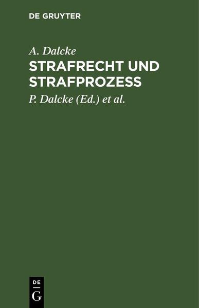 Produktbild: Strafrecht und Strafproze&szlig;