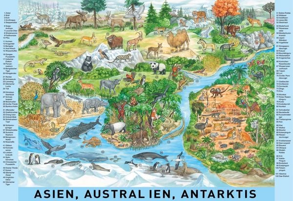 Produktbild: Mein gro&szlig;es Wimmelbuch Tiere der Welt
