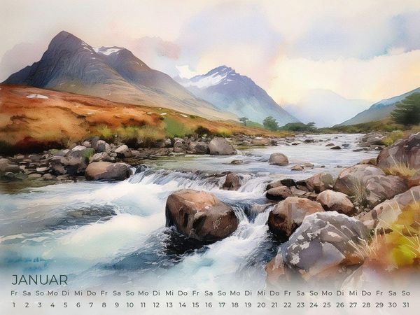 Produktbild: Schottland Artwork Edition Kalender 2027