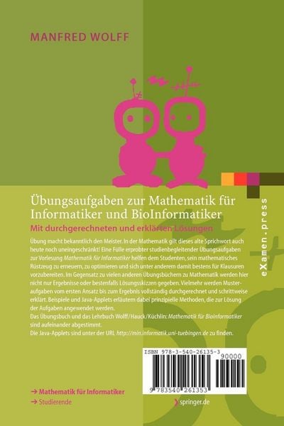 Produktbild: Übungsaufgaben zur Mathematik für Informatiker und BioInformatiker