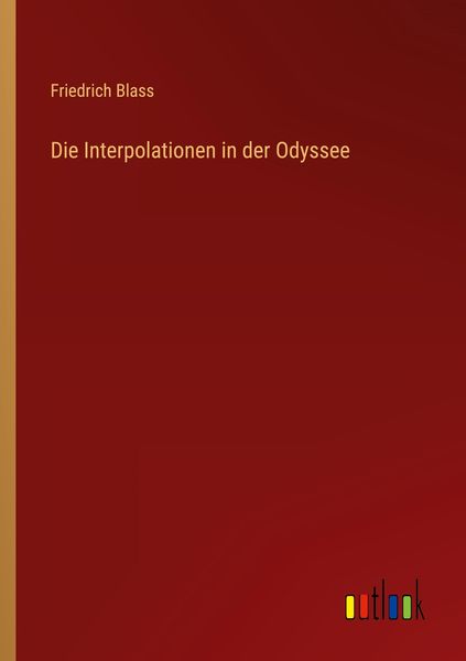 Produktbild: Die Interpolationen in der Odyssee