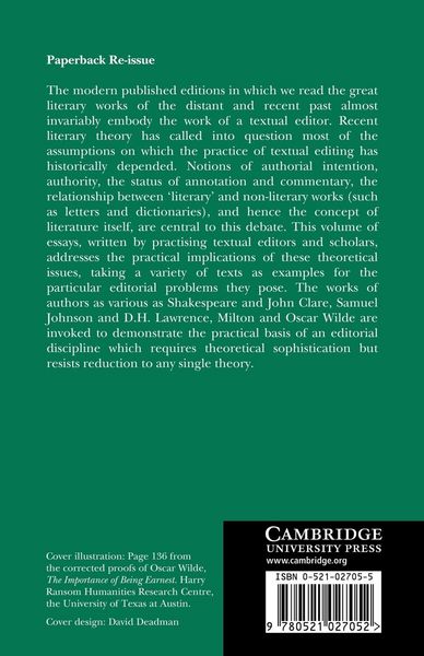 Produktbild: The Theory and Practice of Text-Editing