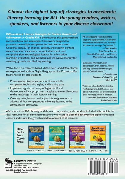 Produktbild: Differentiated Literacy Strategies for Student Growth and Achievement in Grades K-6