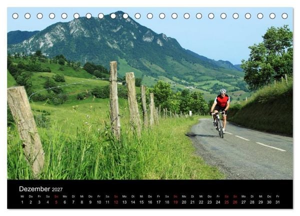 Produktbild: Pyren&auml;enp&auml;sse mit dem Rennrad 2027 (Tischkalender 2027 DIN A5 quer), CALVENDO Monatskalender