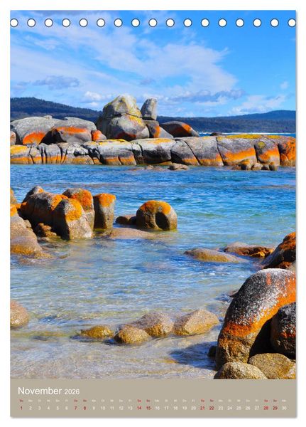 Produktbild: Erlebe mit mir Tasmanien (Tischkalender 2026 DIN A5 hoch), CALVENDO Monatskalender