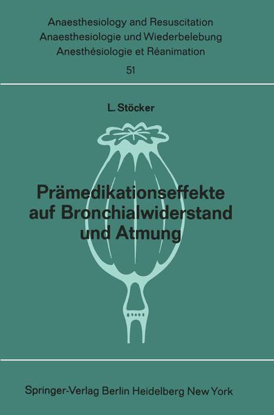 Produktbild: Pr&auml;medikationseffekte auf Bronchialwiderstand und Atmung