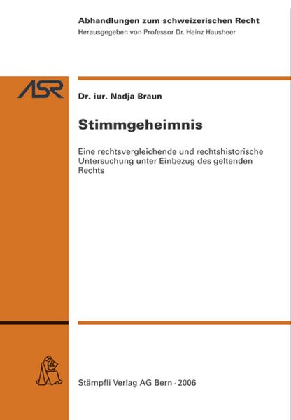 Produktbild: Stimmgeheimnis