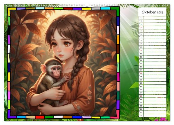 Produktbild: Meine Tierbabys (hochwertiger Premium Wandkalender 2026 DIN A2 quer), Kunstdruck in Hochglanz