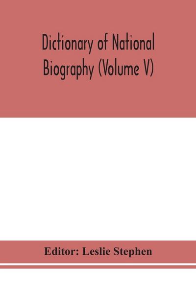 Produktbild: Dictionary Of National Biography (Volume V)