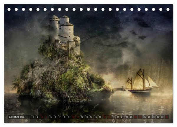Produktbild: Willkommen im Reich der Fantasie (Tischkalender 2026 DIN A5 quer), CALVENDO Monatskalender