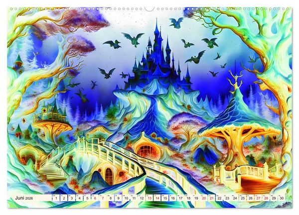 Produktbild: Verzauberte Schl&ouml;sser (Wandkalender 2026 DIN A2 quer), CALVENDO Monatskalender