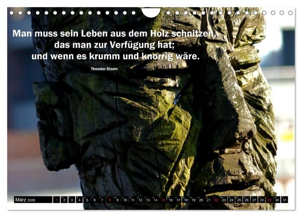 Produktbild: Weisheiten, Zitate und Spr&uuml;che - Ein Jahr voller Gedanken 2026 (Wandkalender 2026 DIN A4 quer), CALVENDO Monatskalender