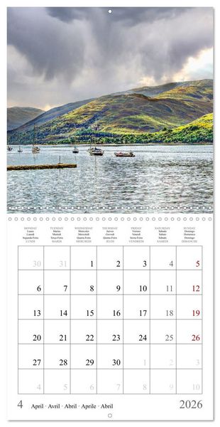 Produktbild: Scotland - Magical landscapes of the Highlands (Wall Calendar 2026 12 &times; 12 Inch) CALVENDO 12 Month Wall Calendar