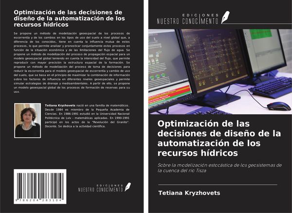 Produktbild: Optimizaci&oacute;n de las decisiones de dise&ntilde;o de la automatizaci&oacute;n de los recursos h&iacute;dricos