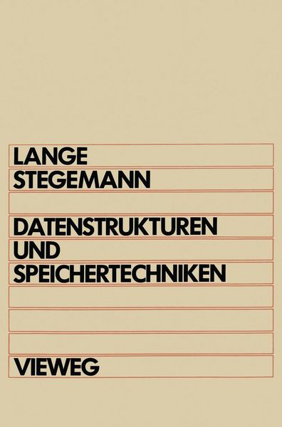 Produktbild: Datenstrukturen und Speichertechniken